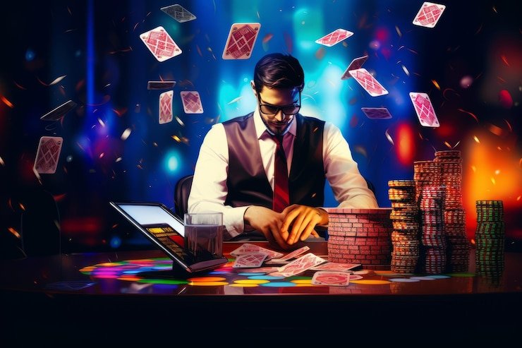 Pengguna membaca syarat klaim bonus